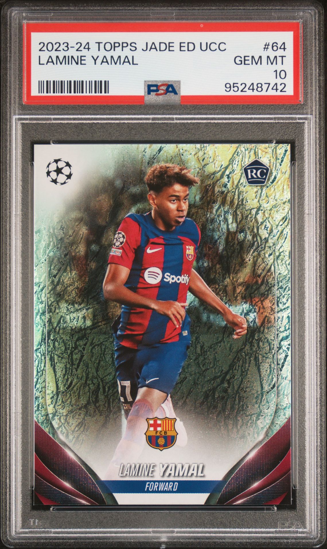 2023-24 Topps TOPPS JADE EDITION UEFA CLUB COMPETITIONS #64 Lamine Yamal front