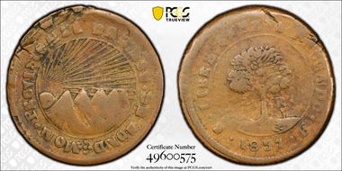 1857-T F 4 R KM-20d Provisional VF20BN