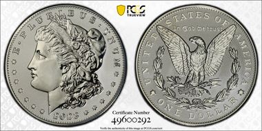 2023-S $1 Morgan Dollar Rev PR Two-Coin Reverse Proof Set PR70
