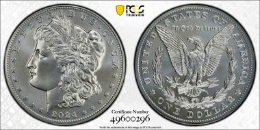 2024 $1 Morgan Dollar MS70