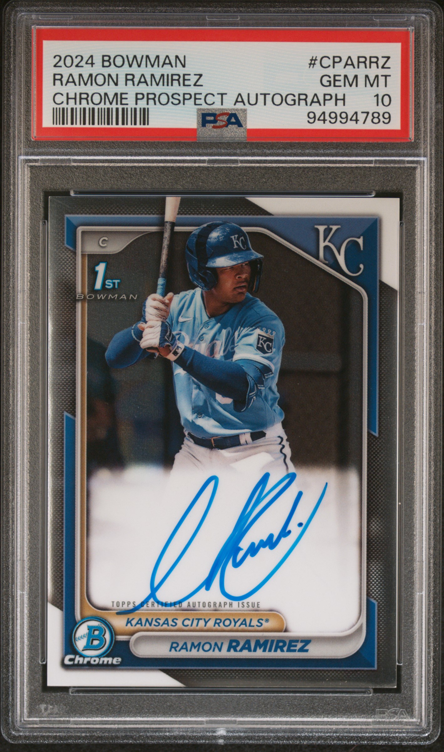 2024 Bowman Chrome Prospect Autographs Ramon Ramirez #CPARRZ PSA 10
