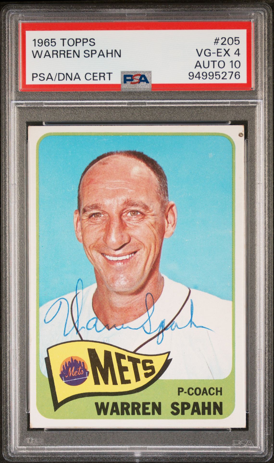 1965 Topps TOPPS #205 Warren Spahn front