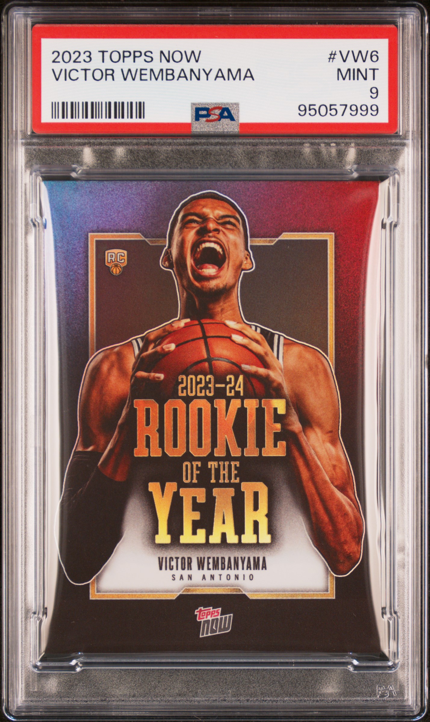 2023 Topps Now Victor Wembanyama #Vw6 Mint 9 front
