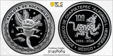 2023-Mo Medal Chapultepec Zoo Ag Axolote de Xochimilco SP70