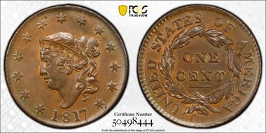 1817 1C 13 Stars AU58+ BN