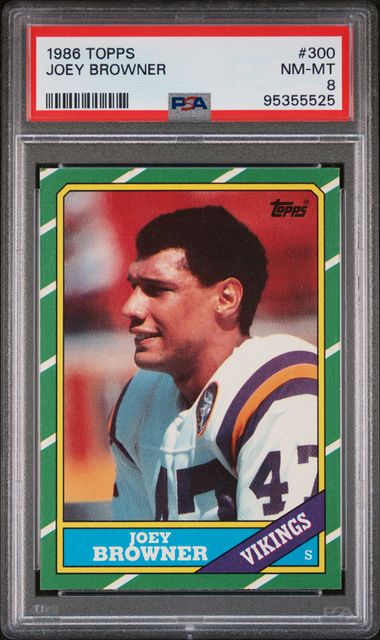 1986 Topps #300 Joey Browner Owner front
