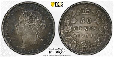1872-H 50C AU50