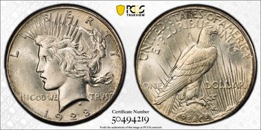 1928 $1 MS62