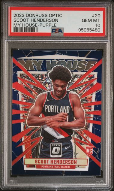 2023 Panini Donruss Optic Purple #20 Scoot Henderson front