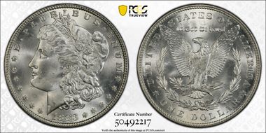 1883 $1 MS67+