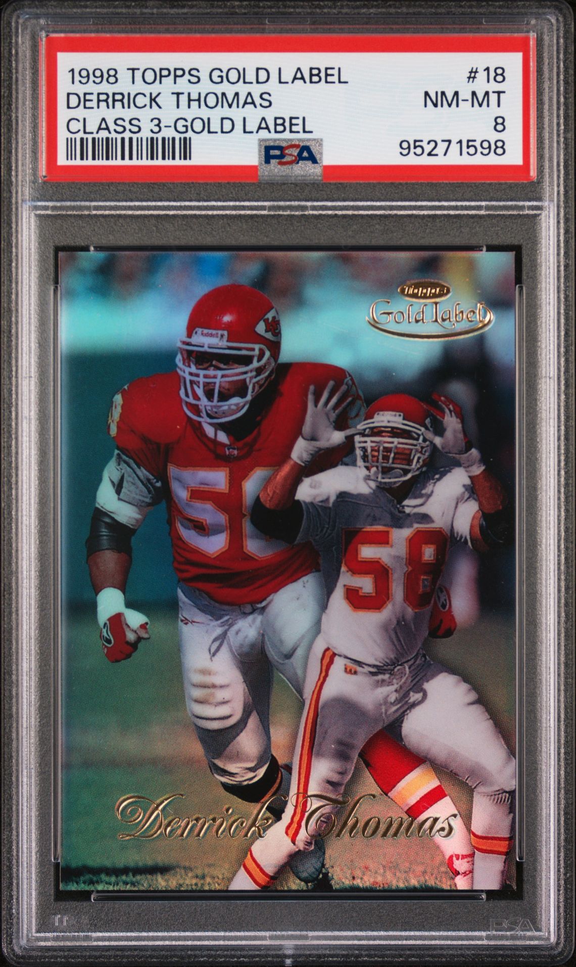 1998 Topps TOPPS GOLD LABEL CLASS 3 #18 Derrick Thomas front