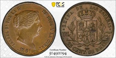 1861 25C Calico-194 MS62BN
