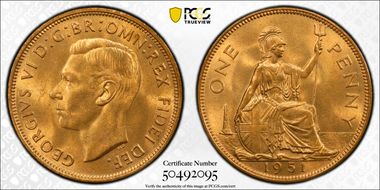 1951 1D S-4117 MS65RD