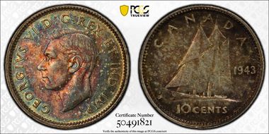 1943 10C AU55