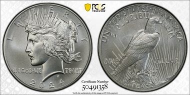 2024 $1 Peace Dollar First Strike MS69