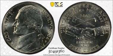 2004-P 5C Peace Medal MS66