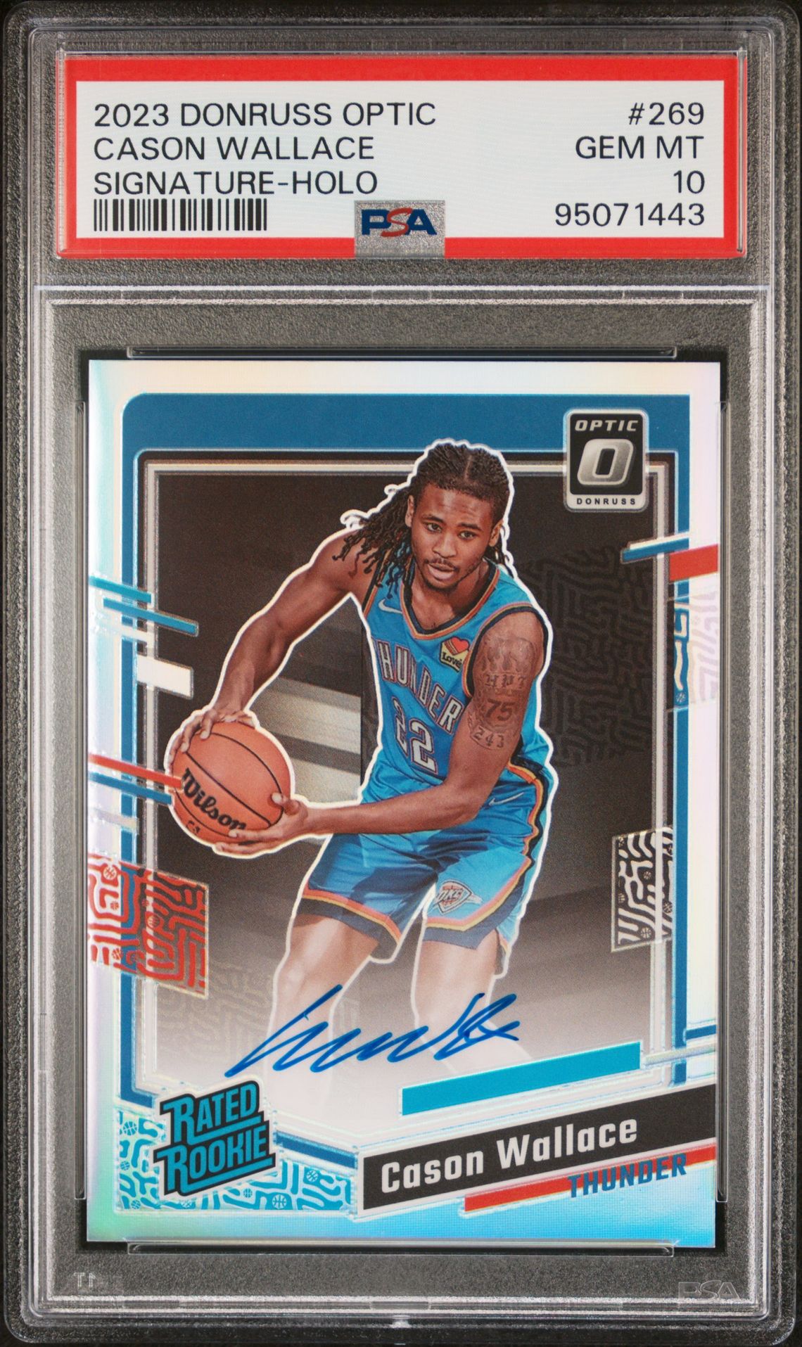 2023 Panini PANINI DONRUSS OPTIC SIGNATURE-HOLO #269 Cason Wallace front
