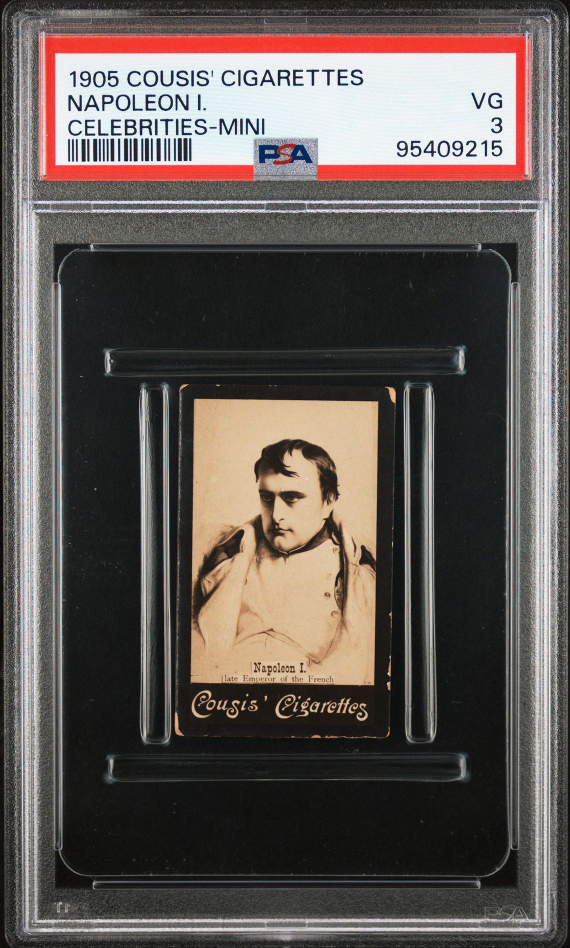 1905 Cousis' Cigarettes Celebrities Napoleon I. front