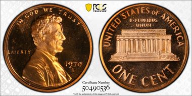 1970-S 1C Small Date PR68DCAM