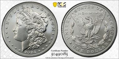 2024 $1 Morgan Dollar First Strike MS70