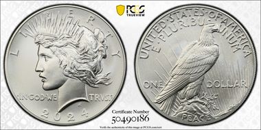 2024 $1 Peace Dollar First Strike MS69