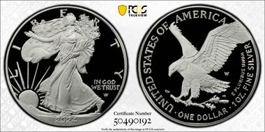 2024-W  $1 Silver Eagle PR70DCAM