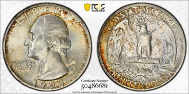 1953-S 25C MS66