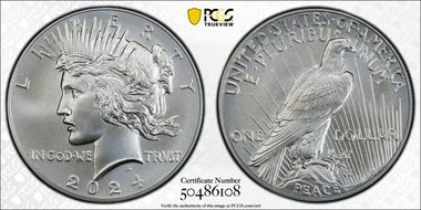 2024 $1 Peace Dollar MS69