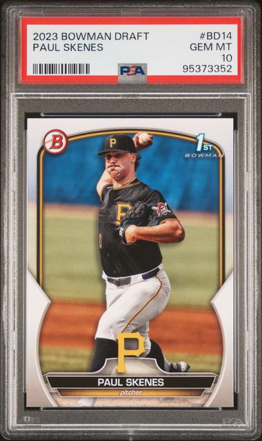 2023 Bowman Bowman Draft #BD14 Paul Skenes front