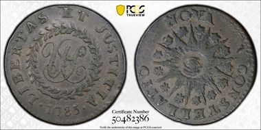 1785 C Nova 1/2P Crosby 3-B N1BN