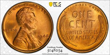 1948 1C MS65RD