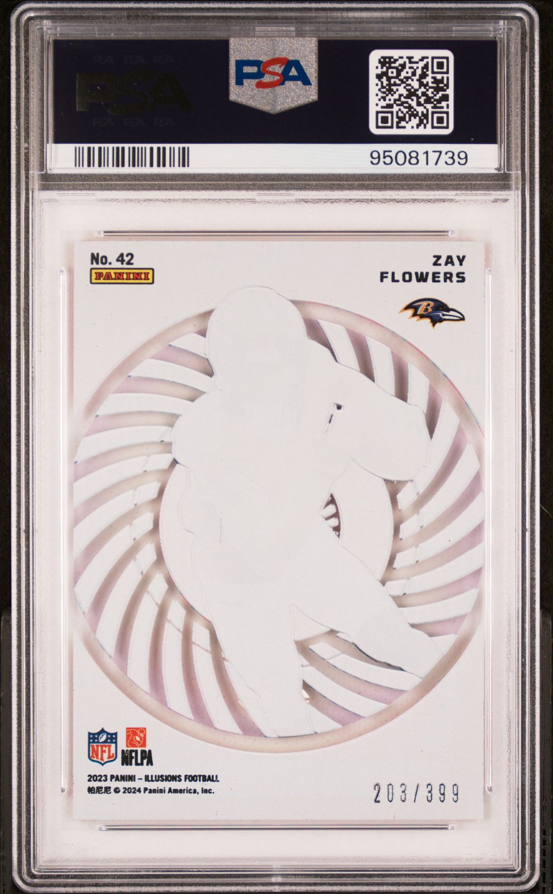 2023 Panini Illusions Mystique Zay Flowers #42 (Mystique-Pink) Gem Mt 10 back