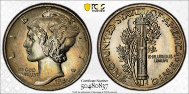 1940 10C MS68+ FB