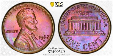1962-D 1C MS65BN
