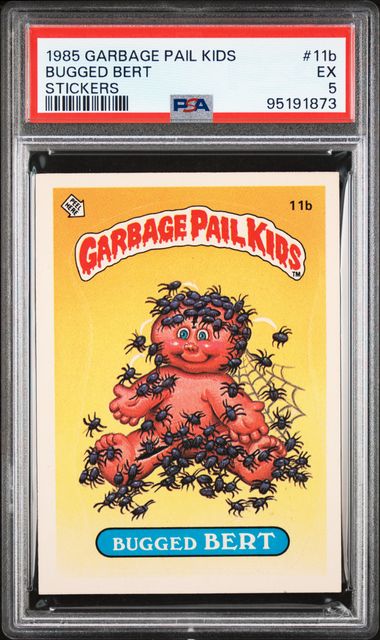 1985 Topps Garbage Pail Kids Series 1 STICKERS #11B Bugged Bert front