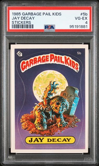 1985 Topps Garbage Pail Kids Series 1 STICKERS #5B Jay Decay front