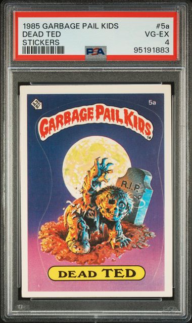 1985 Topps Garbage Pail Kids Series 1 STICKERS #5A Dead Ted front