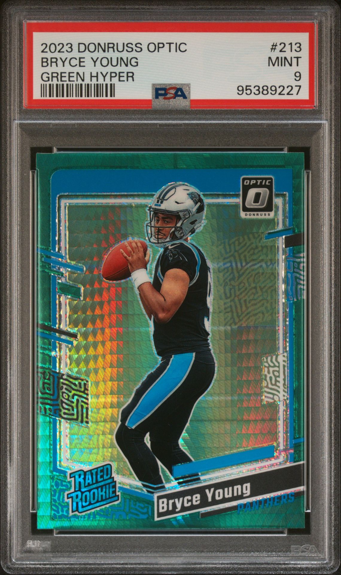 2023 Panini PANINI DONRUSS OPTIC Green #213 Bryce Young front