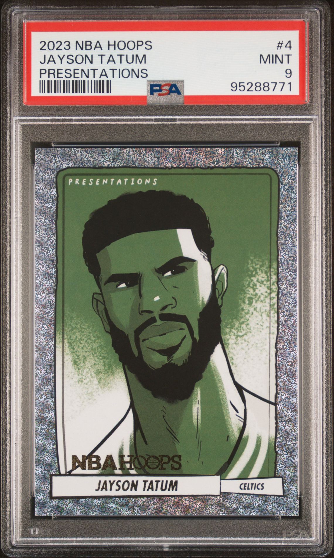 2023 Panini PANINI NBA HOOPS PRESENTATIONS #4 Jayson Tatum front