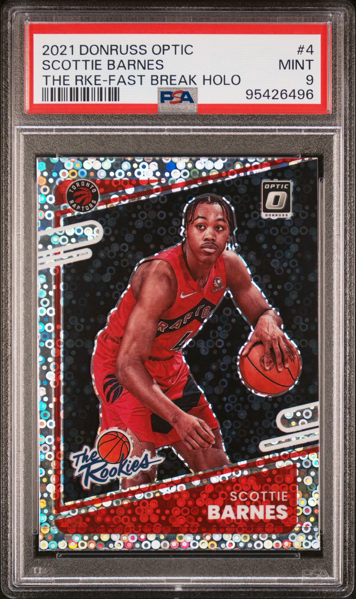 2021 Panini PANINI DONRUSS OPTIC THE ROOKIES Fast Break #4 Scottie Barnes front