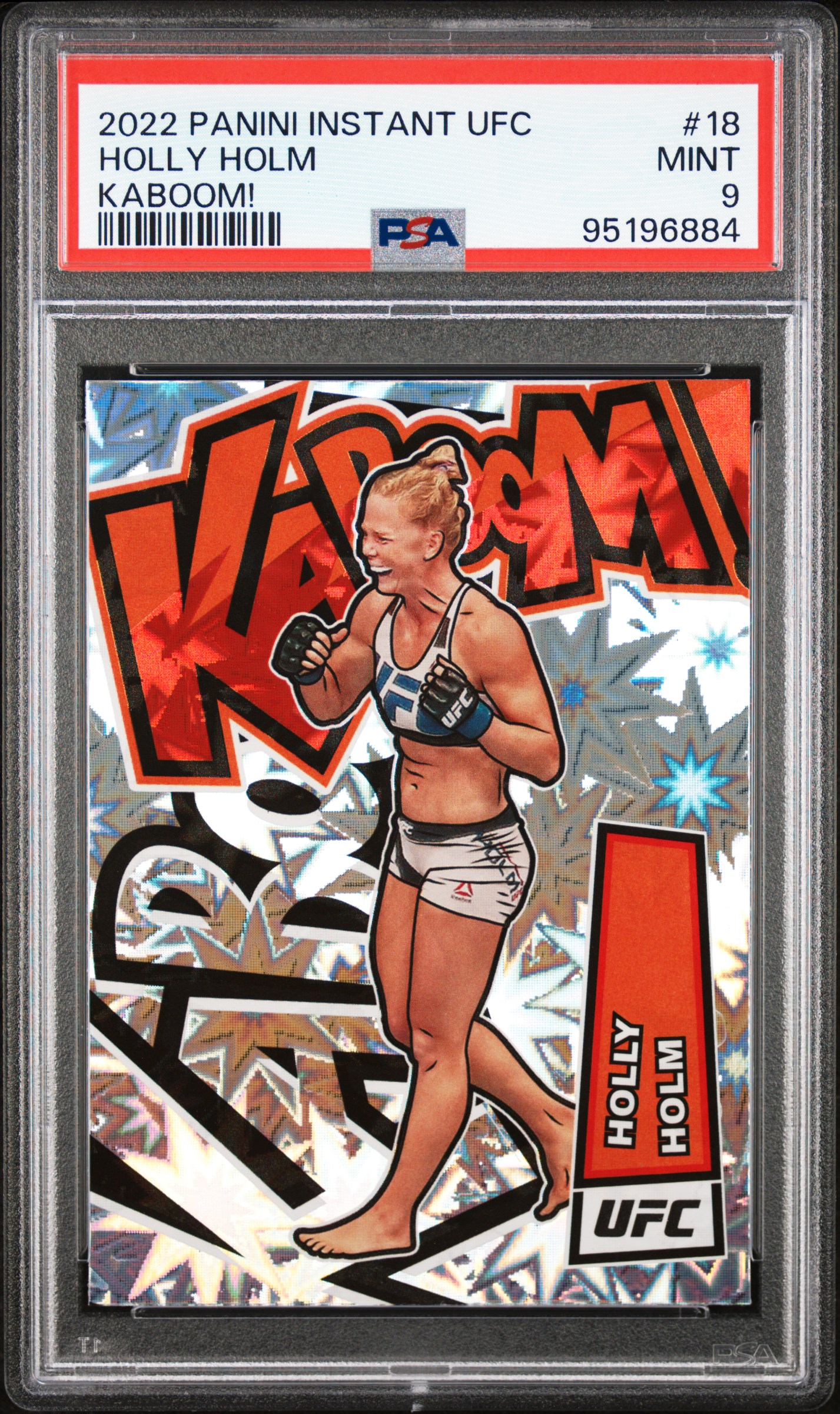 2022 Panini Instant Ufc Kaboom! Holly Holm #18 (Kaboom!) Mint 9 front