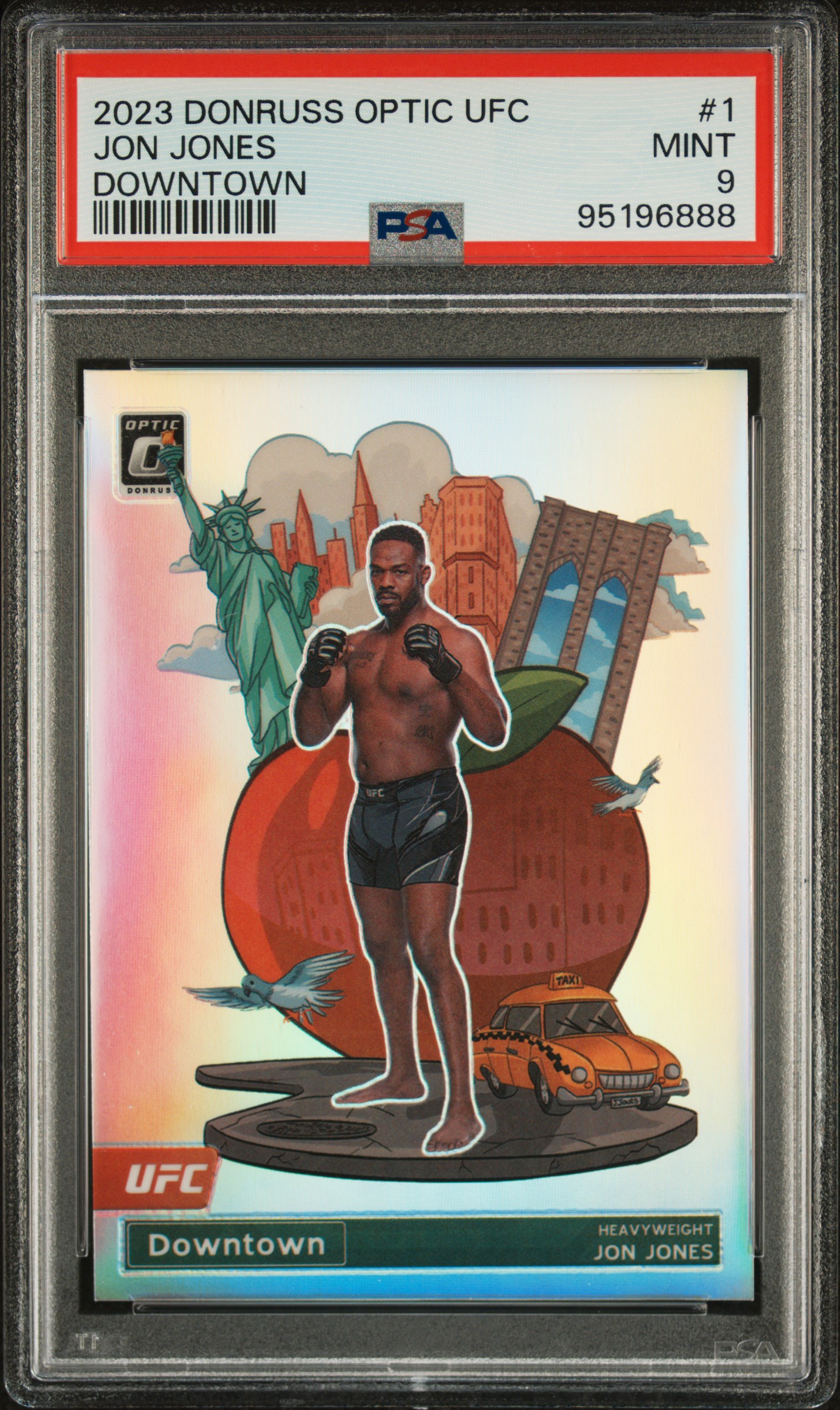 2023 Panini Donruss Optic Ufc Downtown Jon Jones #1 Mint 9 front