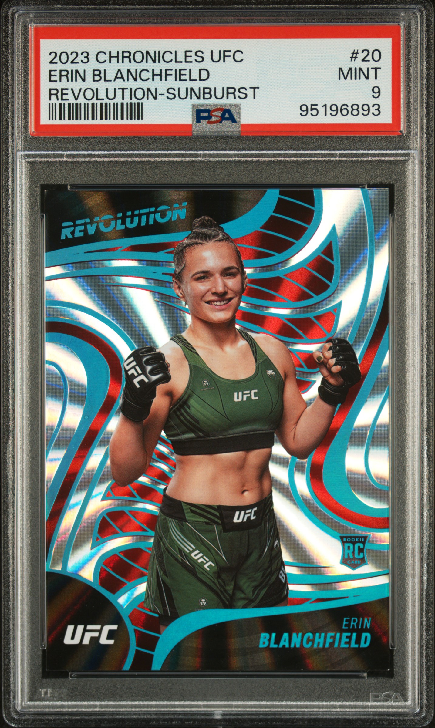 2023 Panini Chronicles Ufc Revolution Erin Blanchfield #20 (Revolution-Sunburst) Mint 9 front