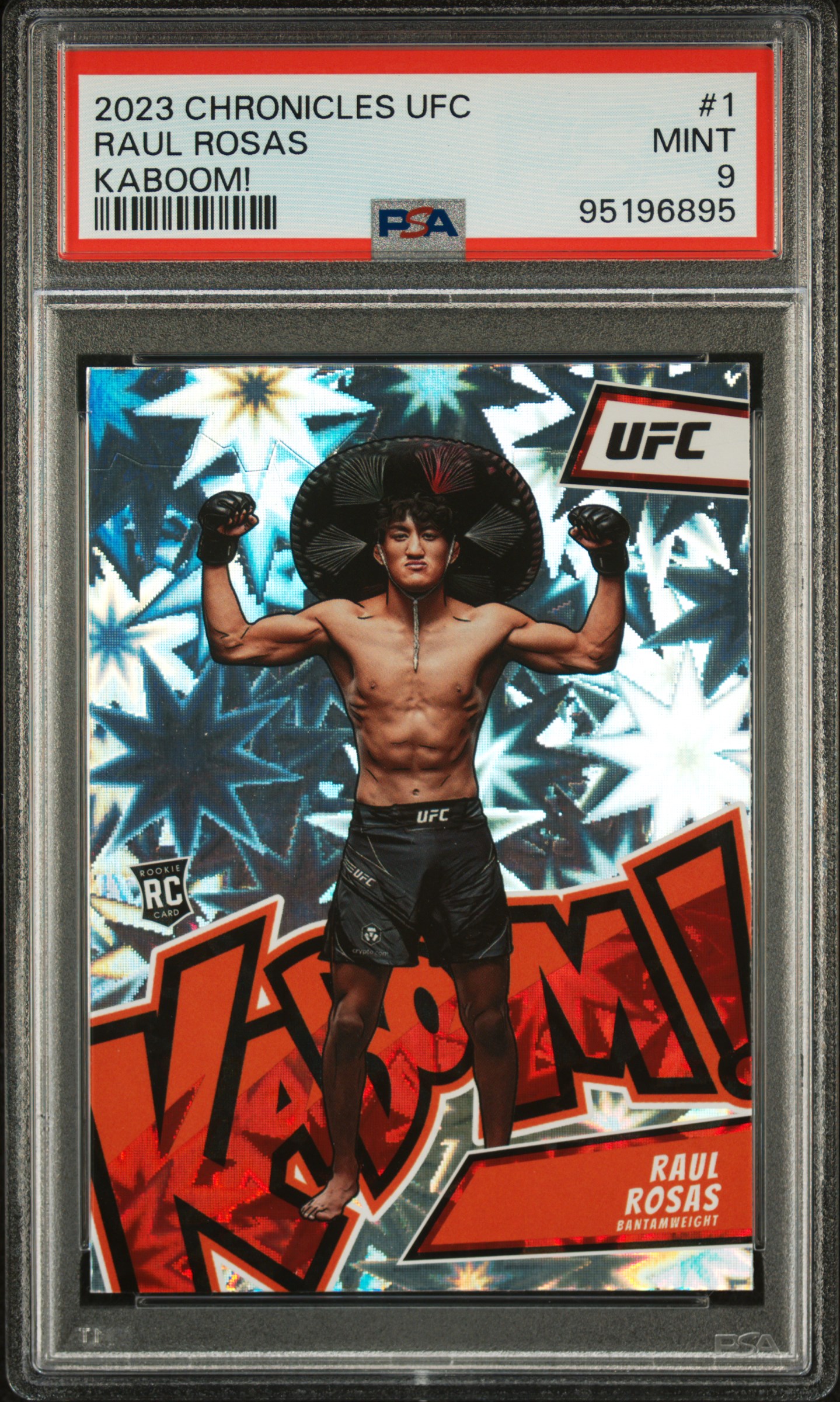 2023 Panini Chronicles Ufc Kaboom! Raul Rosas #1 Mint 9 front