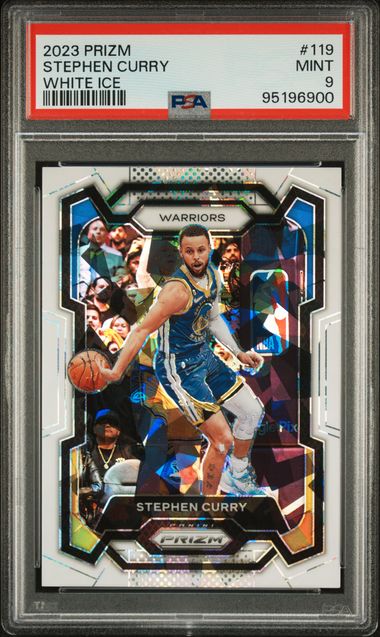 2023 Panini Prizm Stephen Curry #119 (White Ice) Mint 9 front
