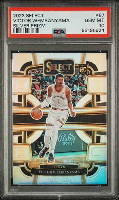 2023 Panini Select Victor Wembanyama #87 (Silver Prizm) Gem Mt 10 front
