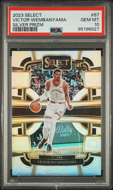 2023 Panini Select Victor Wembanyama #87 (Silver Prizm) Gem Mt 10 front