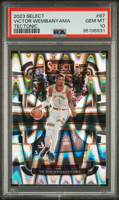 2023 Panini Select Victor Wembanyama #87 (Tectonic) Gem Mt 10 front