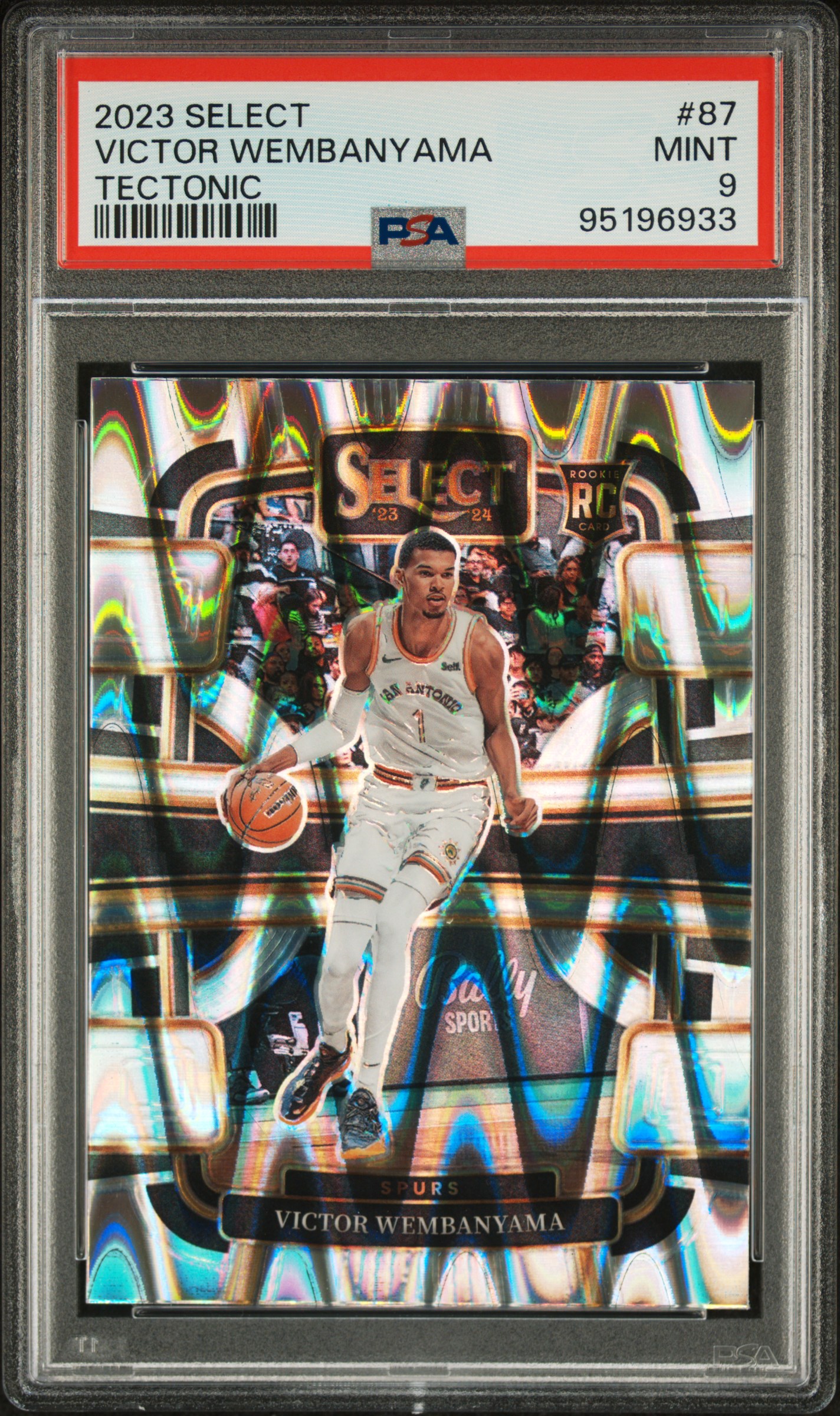 2023 Panini Select Victor Wembanyama #87 (Tectonic) Mint 9 front