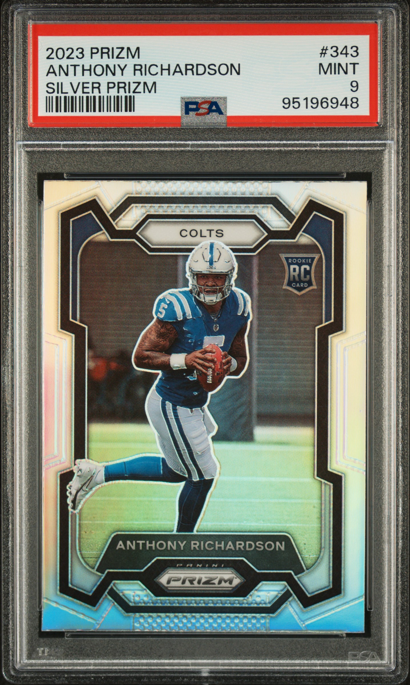 2023 Panini Prizm Anthony Richardson #343 (Silver Prizm) Mint 9 front